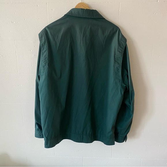 Vintage Military Style Green Jacket Bomber with Logo Patch - Picture 10 of 12